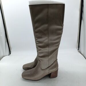 Baretraps Edra Women Dark Taupe Milkyway Knee High Side Zip   Boots 6M #120